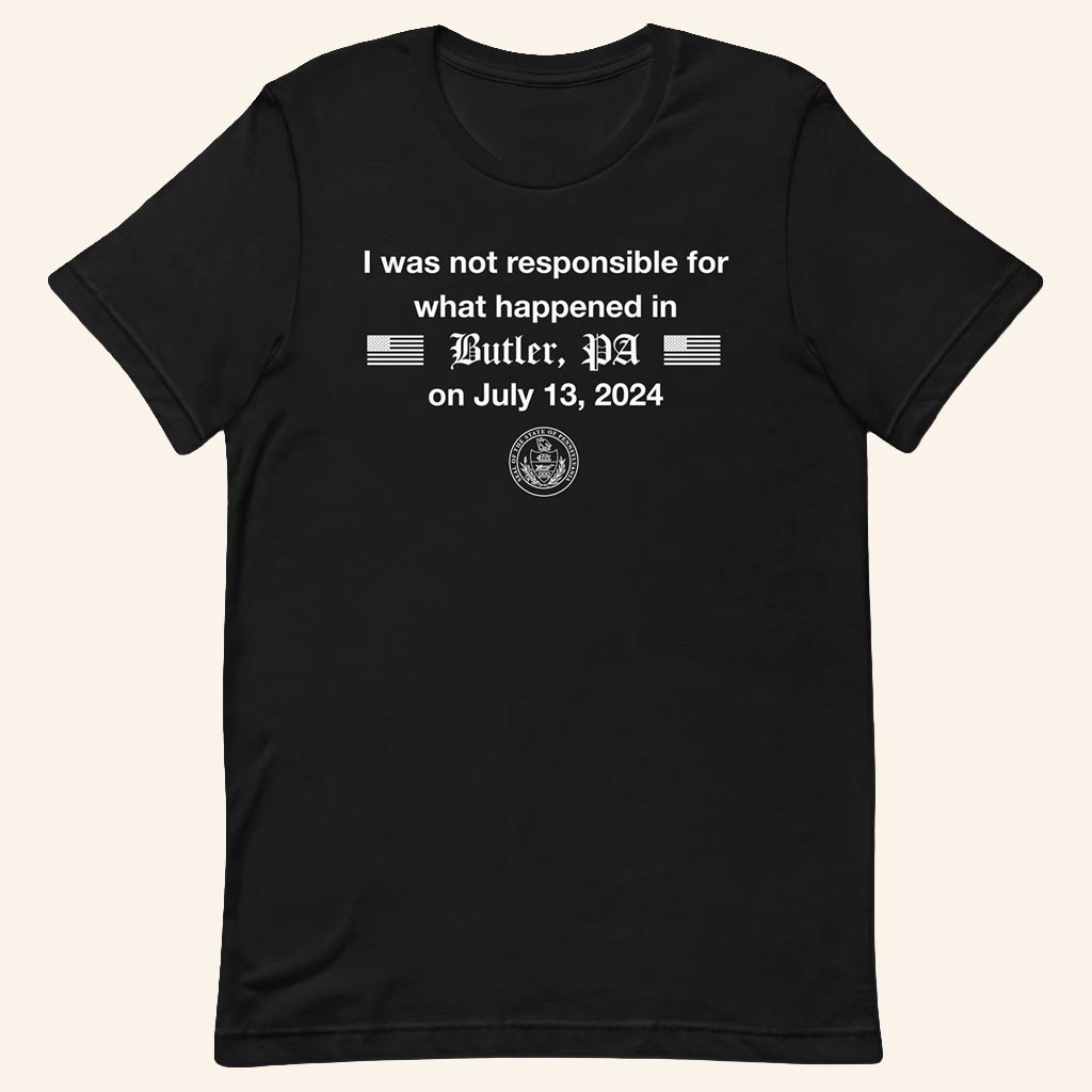 Jschlatt Merch The Presidential Mishap T-Shirt On July 13 2024 I Was Not Responsible Shirt - GypsysystersGift