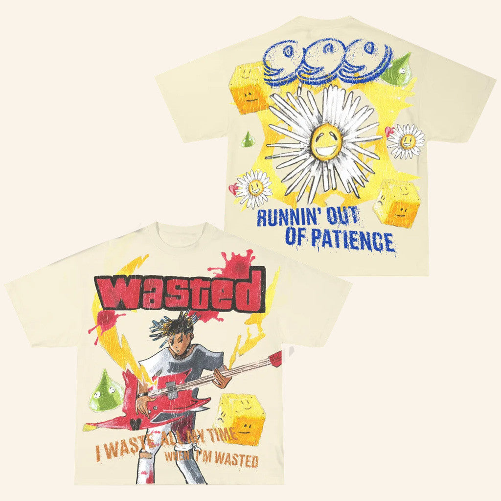 Juice WRLD Merch Wasted T-Shirt 999 Runnin Out Of Patience Shirt Gifts For Fans - Gypsysystersgift