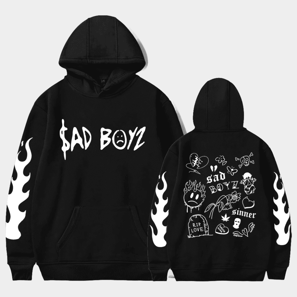 Junior H Merch Sad Boyz Hoodie Sad Boyz No Love Hooded Sweatshirt Music Related Gifts For Guys - Gypsysystersgift