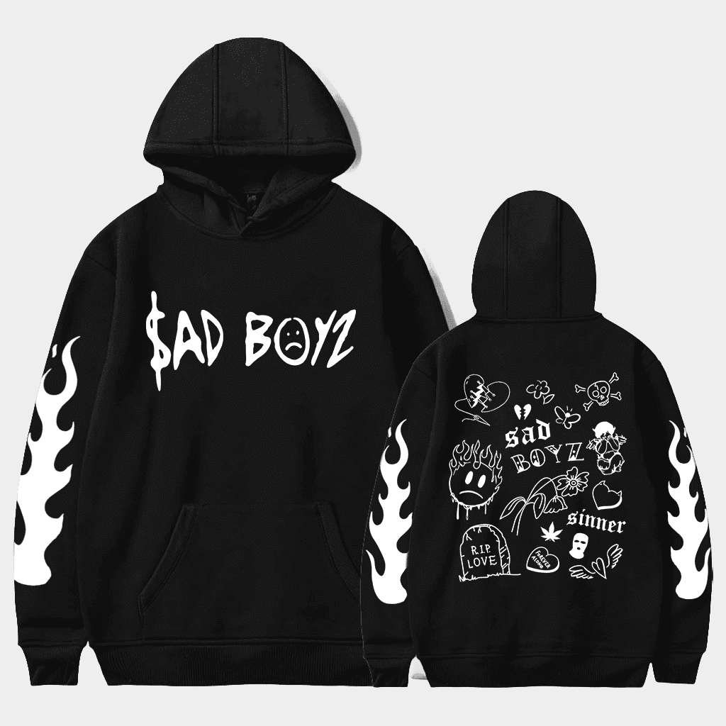 Junior H Merch Sad Boyz Hoodie Sad Boyz No Love Hooded Sweatshirt Music Related Gifts For Guys - Gypsysystersgift