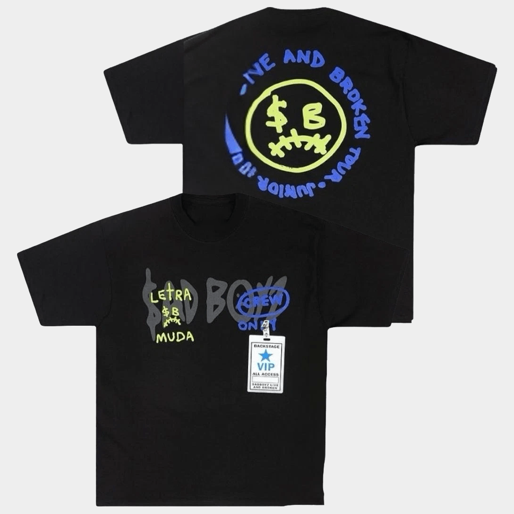 Junior H Merch Sad Boyz Live Broken Tour T-Shirt Music Lover Gifts For Him - GypsysystersGift