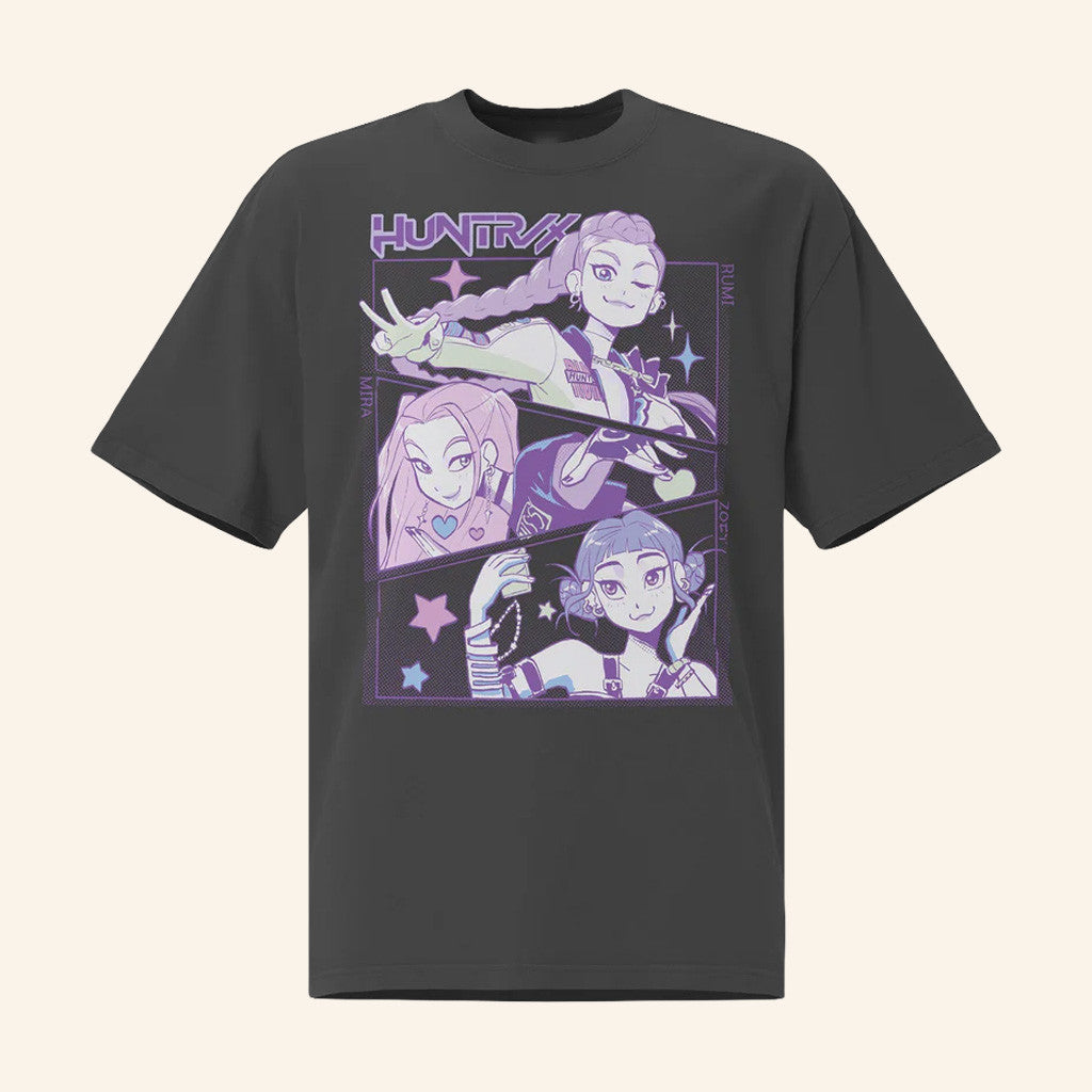 K Pop Demon Hunters Merch HUNTRX T-Shirt Birthday Gift For Her - Gypsysystersgift