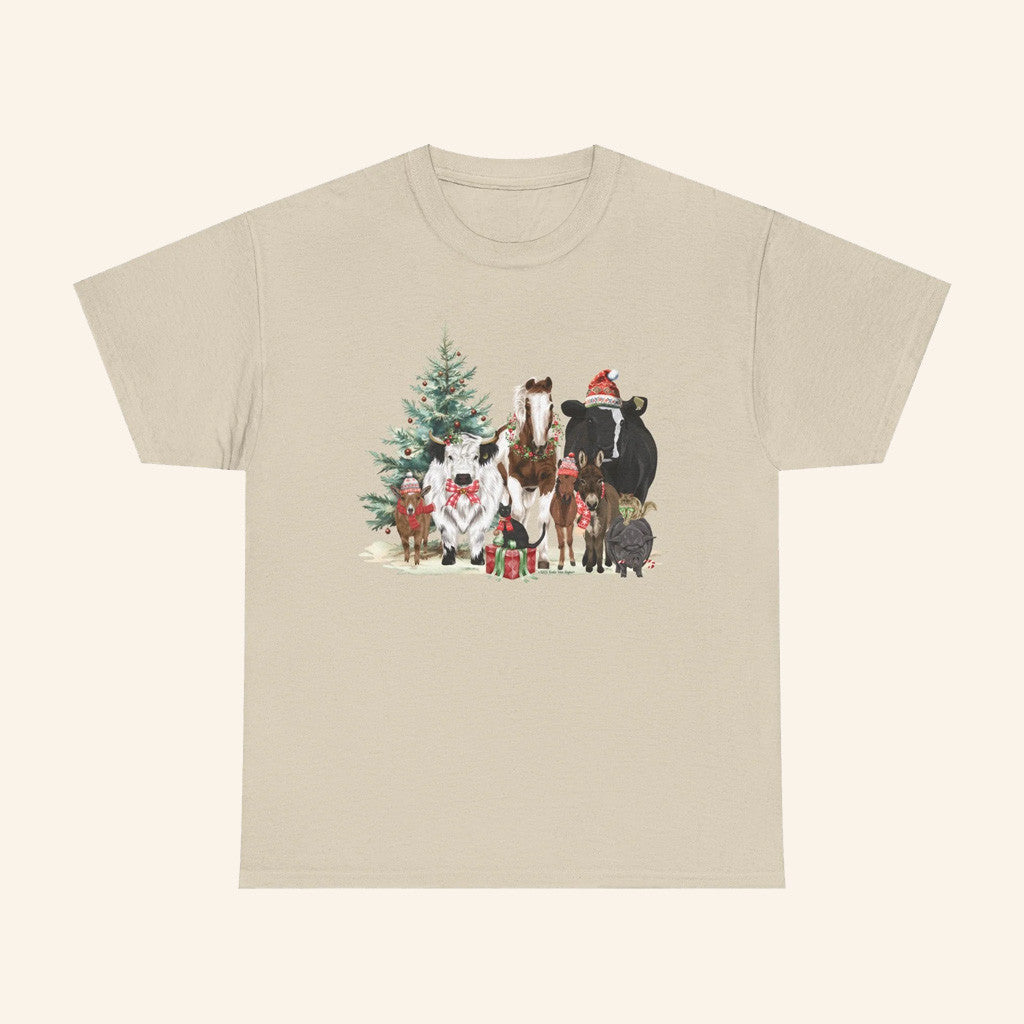 Katie Van Slyke Merch Festive Farm T-Shirt Christmas Gift Ideas For Him - Gypsysystersgift