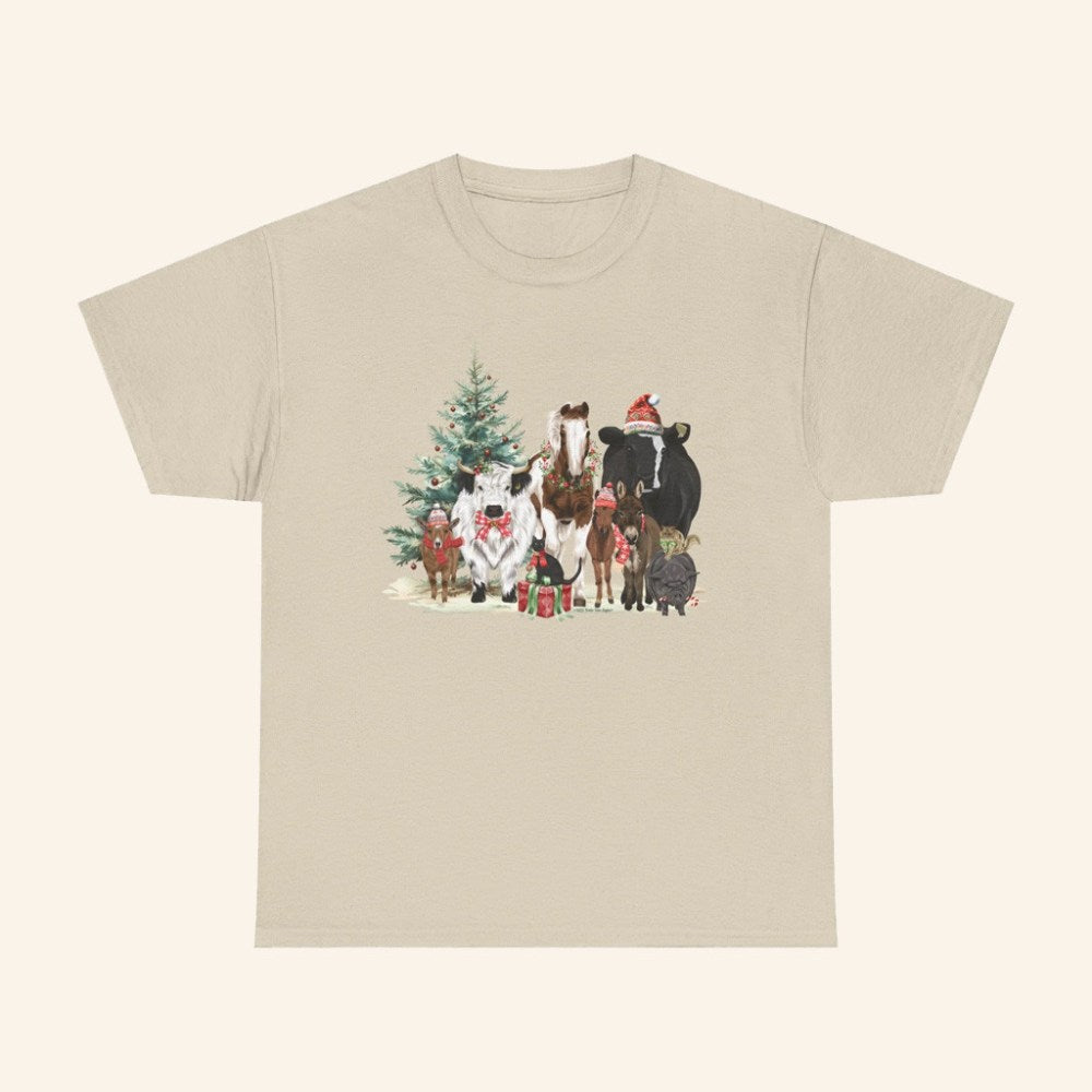 Katie Van Slyke Merch Festive Farm T-Shirt Christmas Gift Ideas For Him - Gypsysystersgift