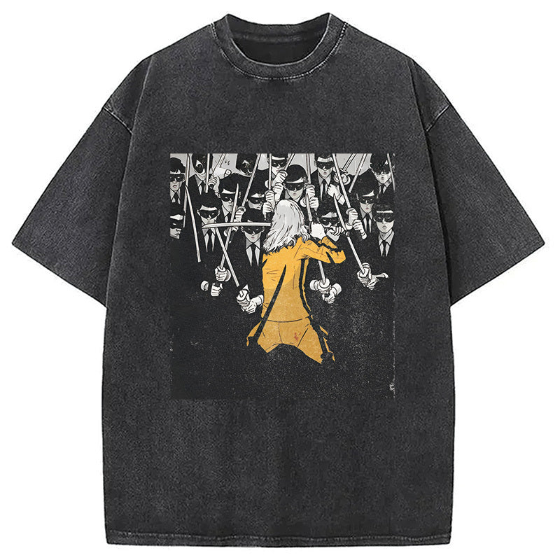 Kill Bill Washed T-Shirt Funny Graphic Gift For Friends Gifts For Her - Gypsysystersgift