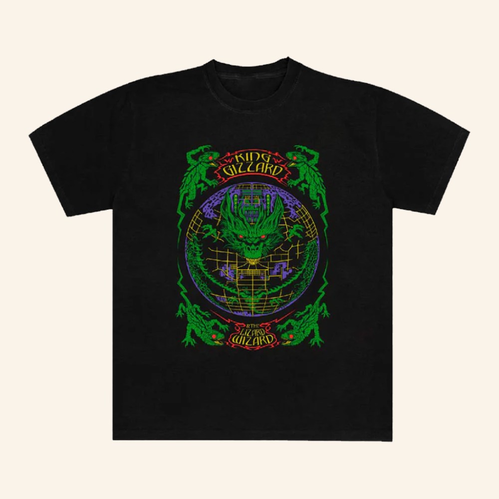 King Gizzard Merch King Gizzard And The Lizard Wizard Electric Lizard T-Shirt Gifts For Him - GypsysystersGift