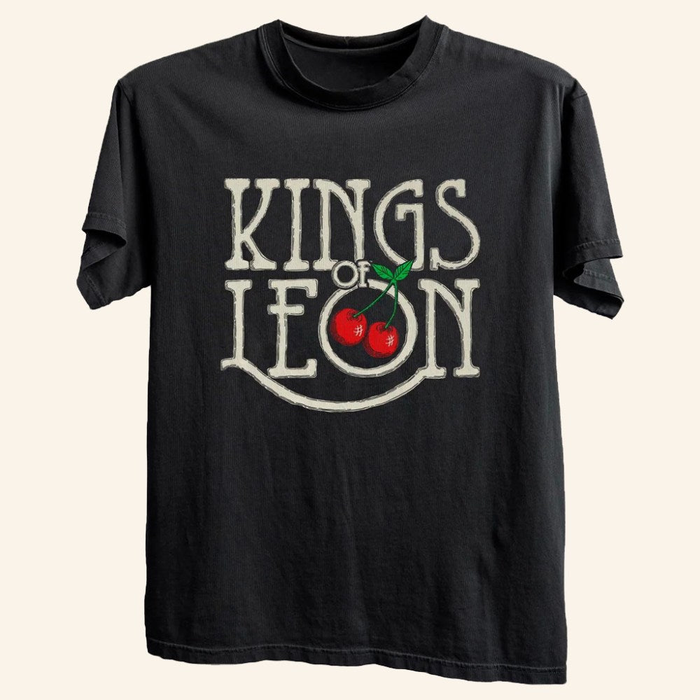 Kings Of Leon Merch Retro Cherries T-Shirt Music Lover Gift Ideas For Him - GypsysystersGift