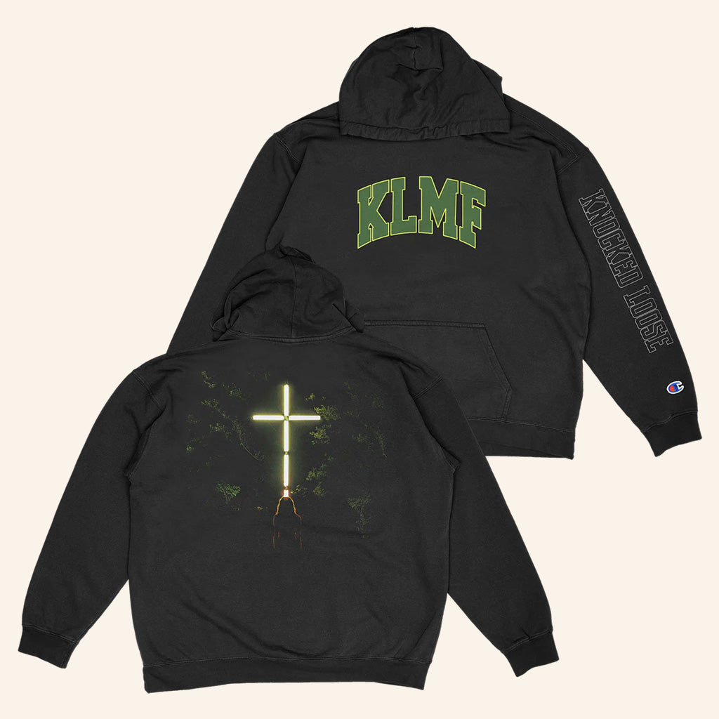 Knocked Loose Merch Knocked Loose Wood Cross KLMF Hoodie Music Lover Gift Ideas For Him - Gypsysystersgift