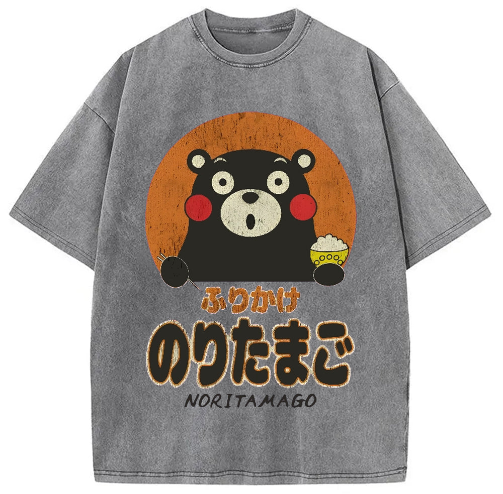 Kumamon Vintage Washed T-Shirt Unique Aesthetic Fashion Tee Gifts For Him - Gypsysystersgift