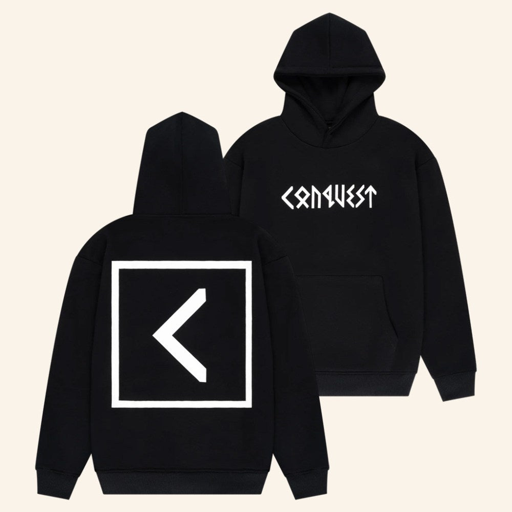 Kurt Caz Merch Conquest Black Hoodie Unique Gift For Boyfriend Birthday - Gypsysystersgift