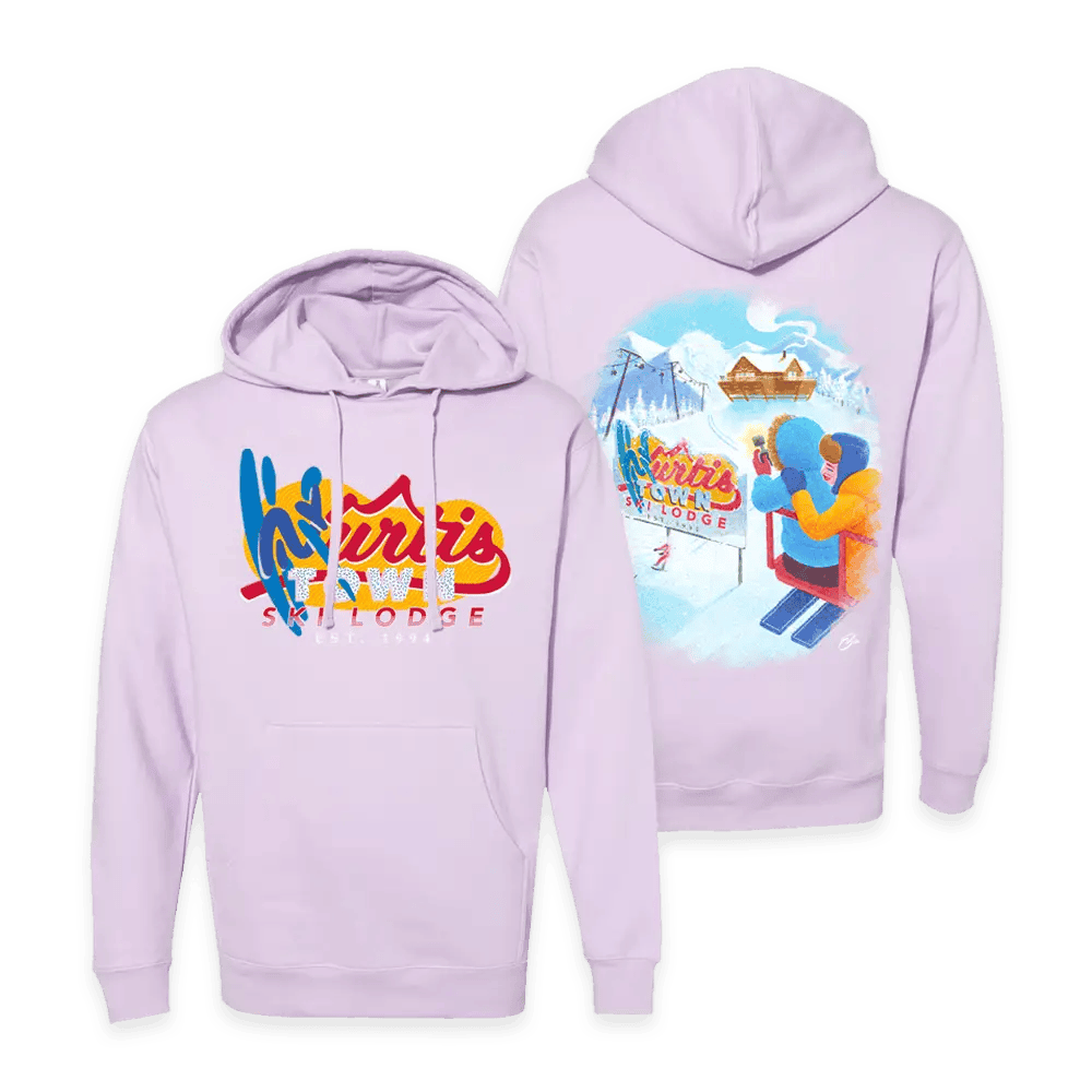 Kurtis Conner Merch Ski Lodge Lavender Hoodie Gifts For Fans Gift Idea for Her - Gypsysystersgift