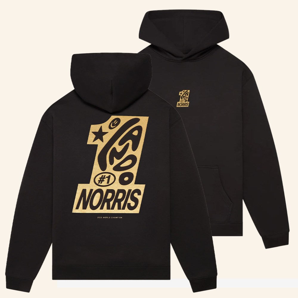 Lando Norris Merch Number 1 Hoodie 2025 World Champion Hoodie Gifts For Husband - Gypsysystersgift