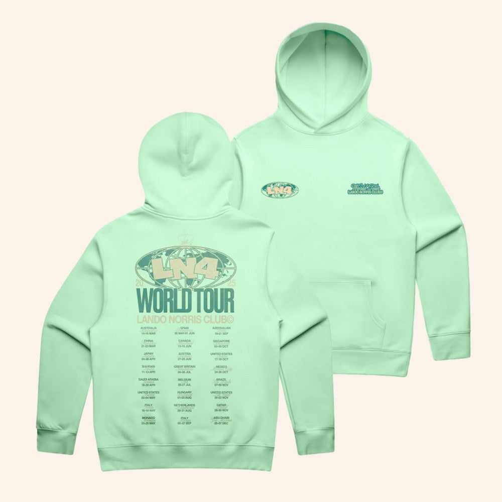 Lando Norris Merch World Tour Hoodie Christmas Gift Ideas For Him - Gypsysystersgift