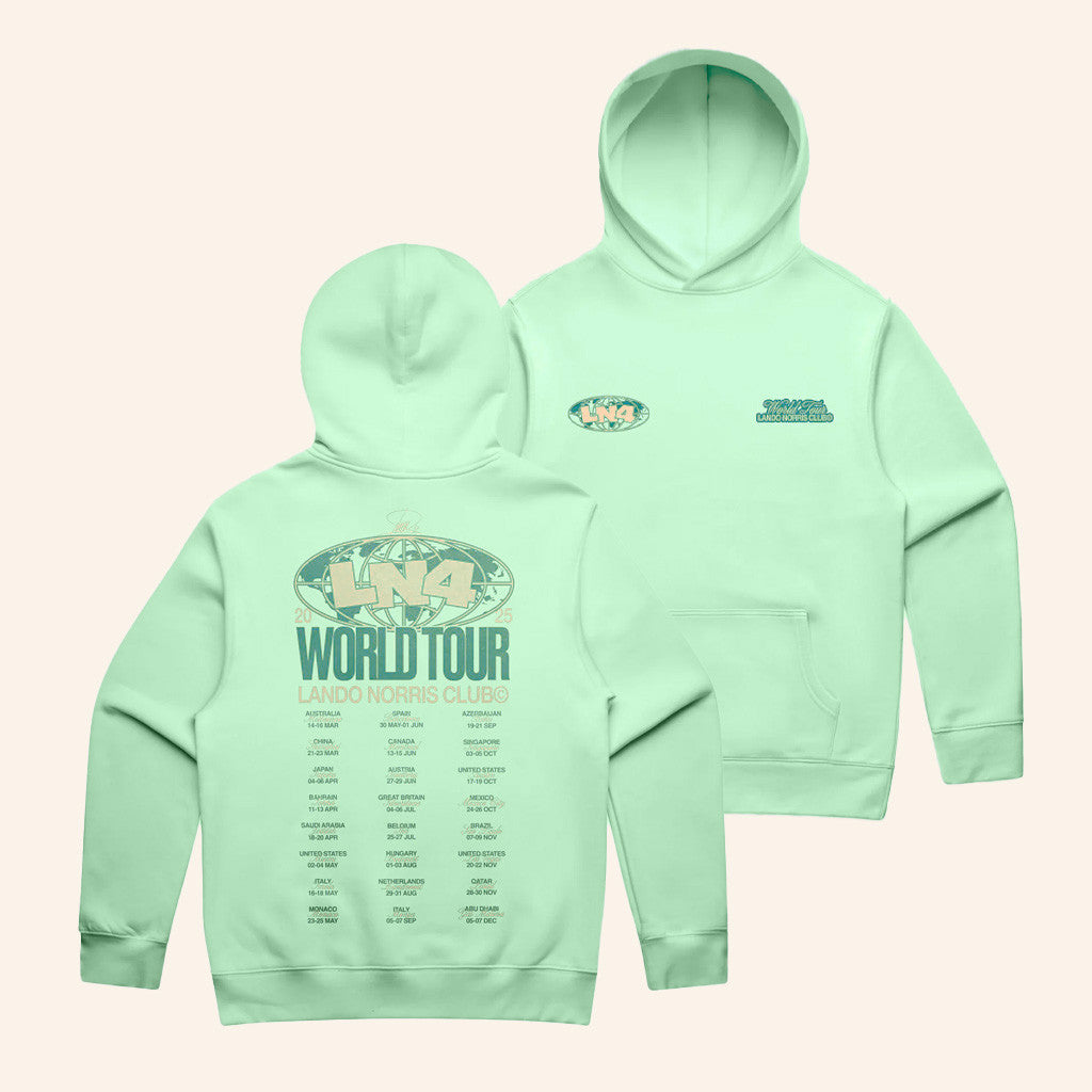 Lando Norris Merch World Tour Hoodie Christmas Gift Ideas For Him - Gypsysystersgift
