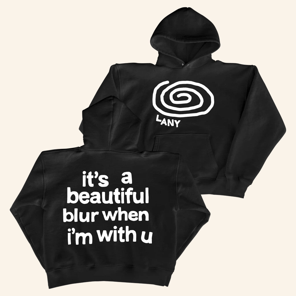 LANY Merch LANY Swirl Hoodie It's a A Beautiful Blur When I'm With U Hoodie Gifts For Him - Gypsysystersgift