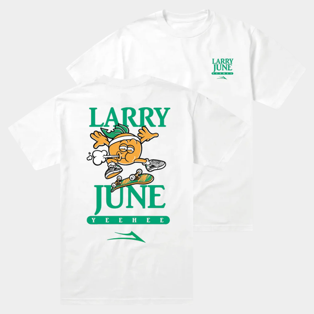 Larry June Merch Lakai Larry June Fresh Produce T-Shirt White Gift For Rap Lovers - GypsysystersGift