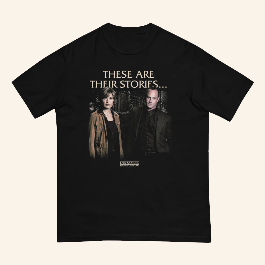 Law And Order SVU Merch Benson And Stabler T-Shirt These Are Their Stories Shirt Gifts For Him - GypsysystersGift