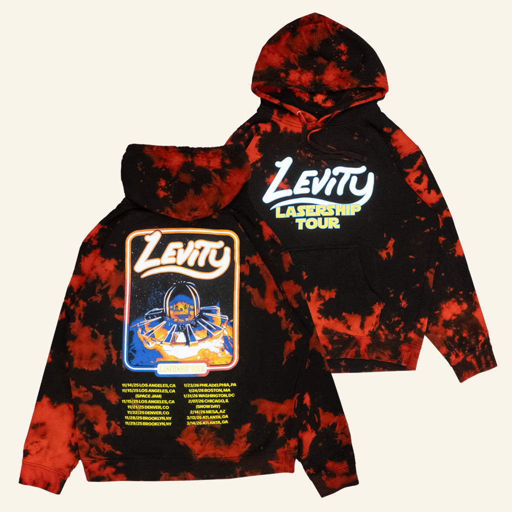 Levity Merch Lasership Tour Tie Dye Hoodie Music Lover Gifts For Him - Gypsysystersgift