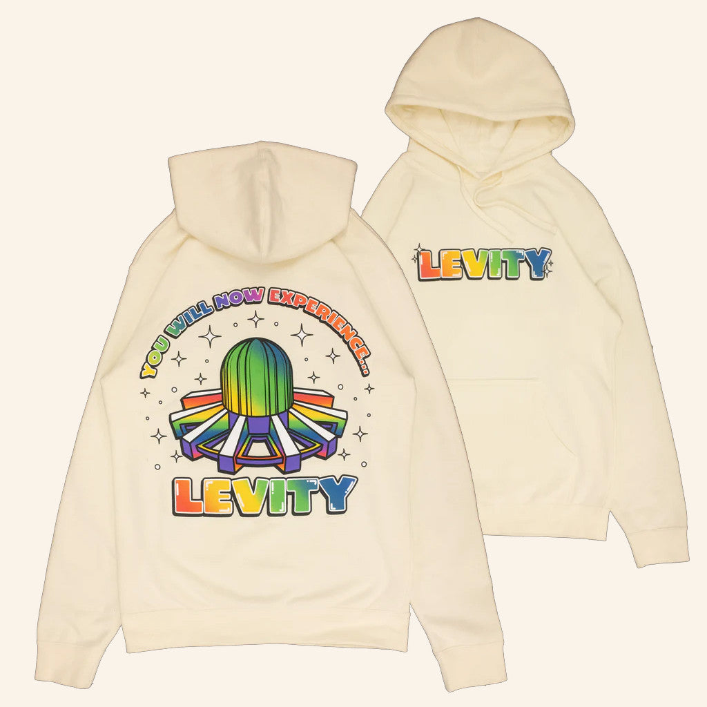 Levity Merch We Will Now Experience Levity Hoodie Gifts For Music Enthusiasts - Gypsysystersgift