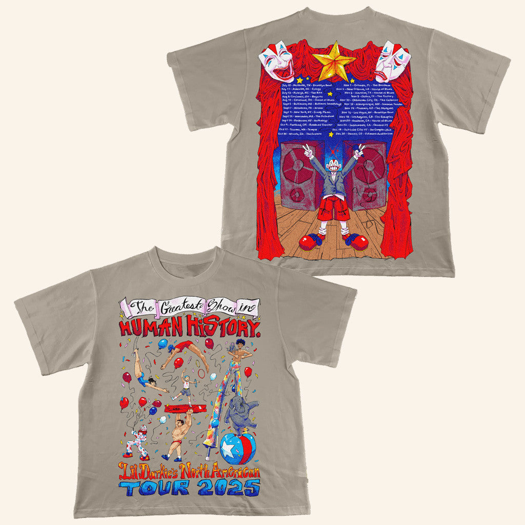 Lil Darkie Merch Tour Circus T-Shirt Gifts For Hip Hop Lovers - GypsysystersGift
