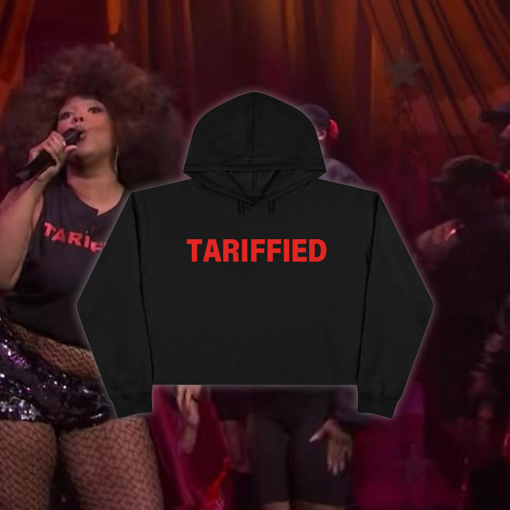 Lizzo Tariffied Cropped Hoodie Mothers Day Present Ideas Gift for Dad - Gypsysystersgift
