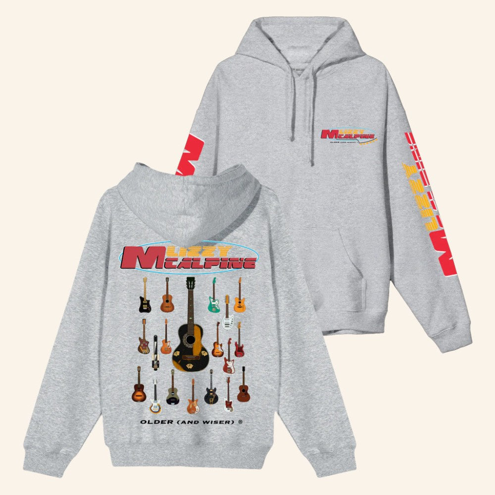Lizzy McAlpine Merch Older And Wiser Guitar Hoodie Christmas Gifts For Her - Gypsysystersgift