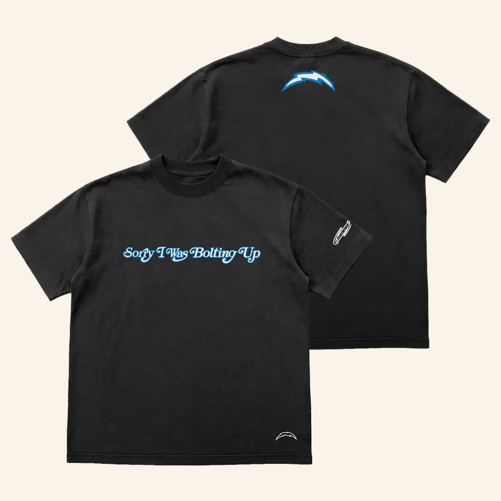 Los Angeles Football Merch Seen X LA Football Sorry I Was Bolting Up T-Shirt Gifts For Him - GypsysystersGift