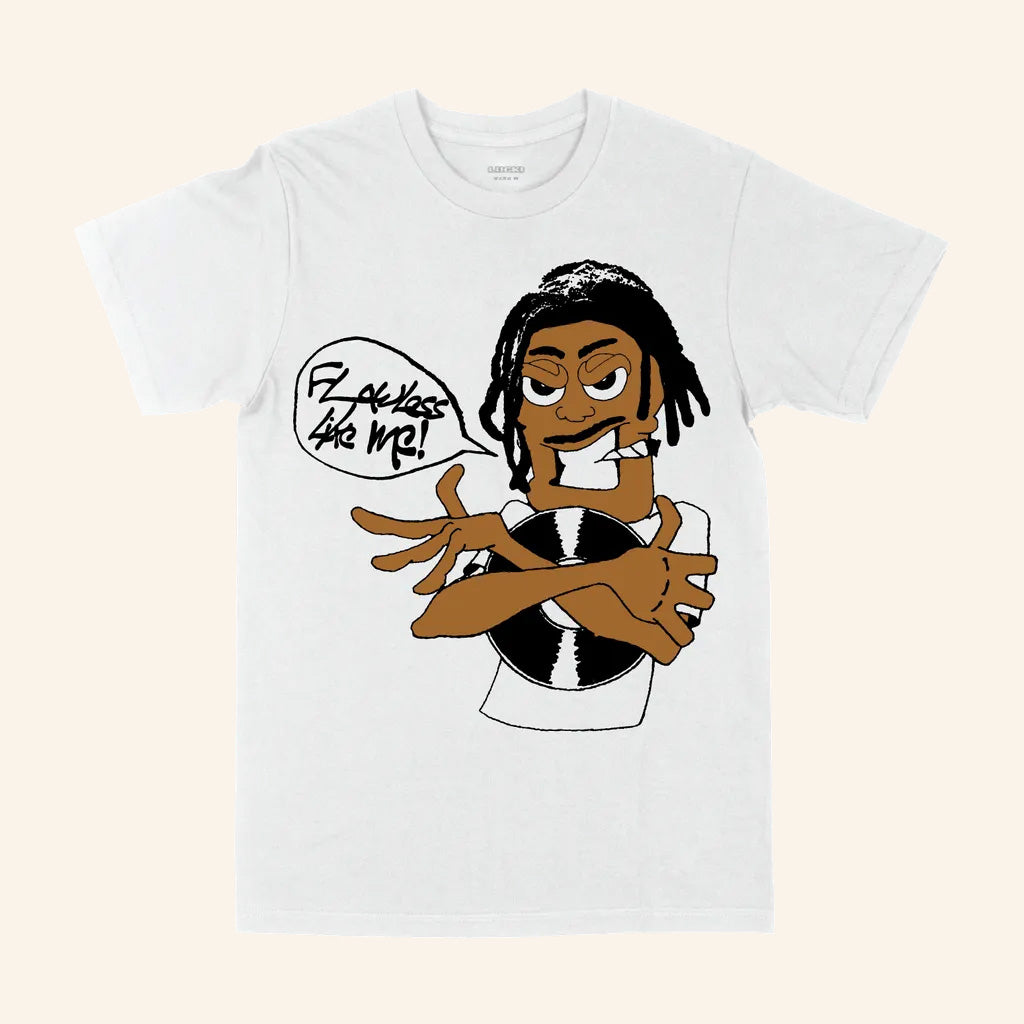 Lucki Merch Vinyl White T-Shirt Flawless Like Me Merch Gifts For Rap Lovers - GypsysystersGift