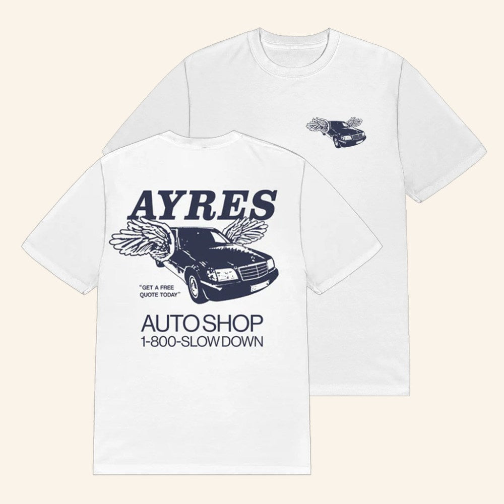 Mac Ayres Merch Ayres AutoShop T-Shirt Music Lover Gift Ideas For Him - Gypsysystersgift