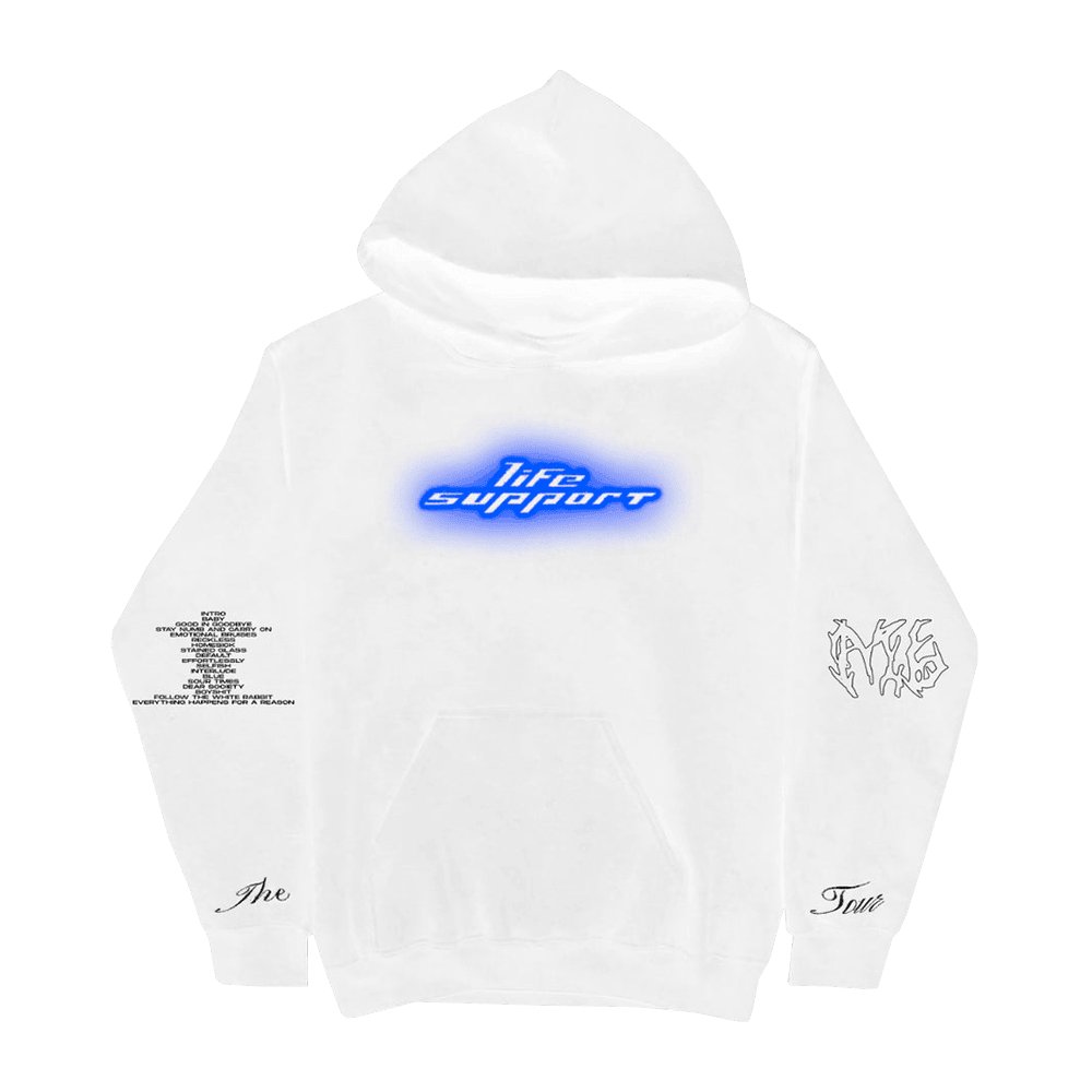 Madison Beer Merch Life Support Tour EU Glow White Hoodie Music Lovers Gifts For Fans - Gypsysystersgift