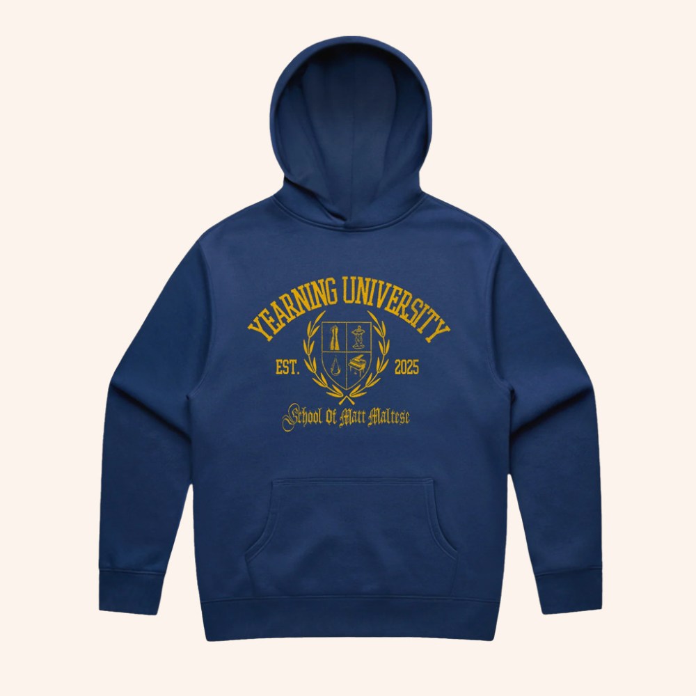 Matt Maltese Merch Yearning University Hoodie Music Lover Gifts For Him - Gypsysystersgift