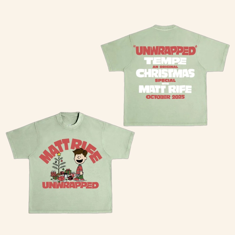 Matt Rife Merch Matt Rife Unwrapped Xmas T-Shirt Christmas Gifts For Boyfriend - Gypsysystersgift