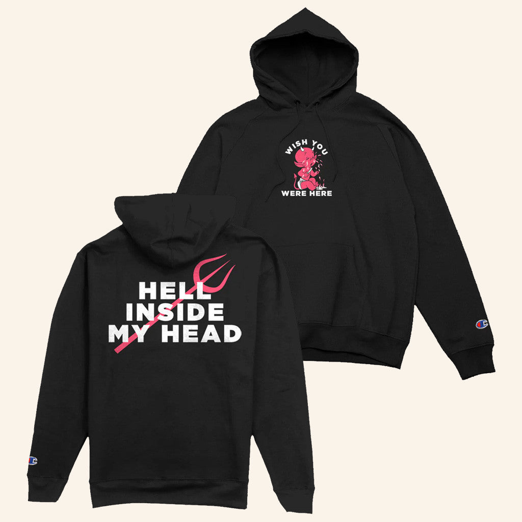 Merch Connection Hoodie Wish You Were Here Hot Stuff Champion Hoodie Gifts For Her - Gypsysystersgift