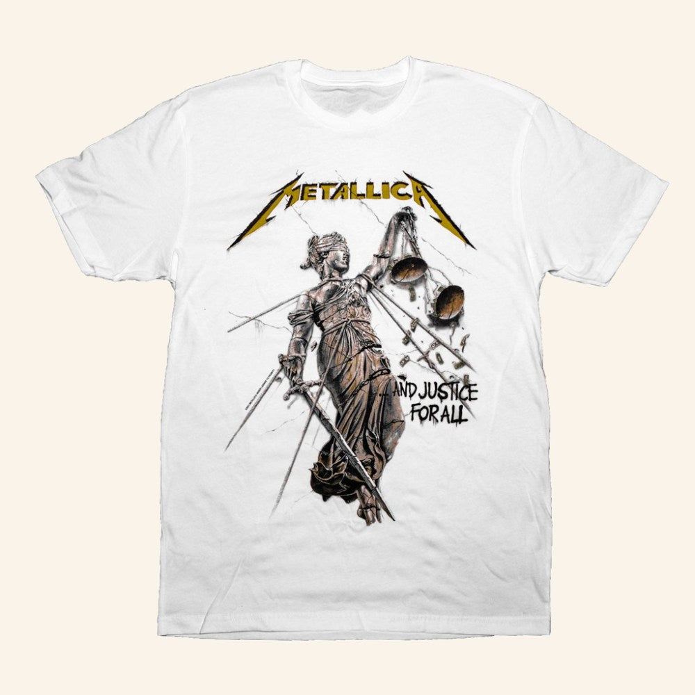 Metallica Merch And Justice For All Album Cover T-Shirt Music Lover Gifts For Him - GypsysystersGift