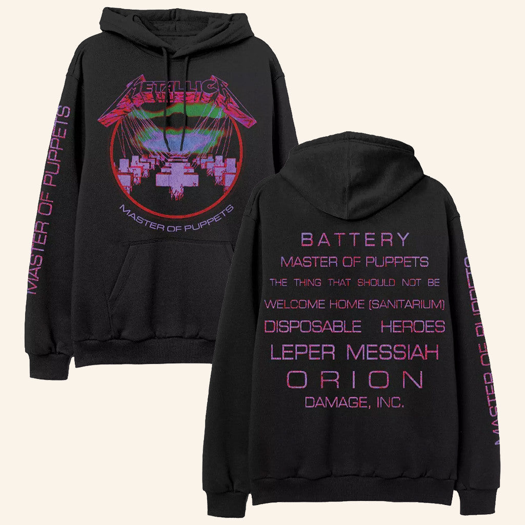 Metallica Merch Master Of Puppets Hoodie Cool Gifts For Music Lovers - Gypsysystersgift