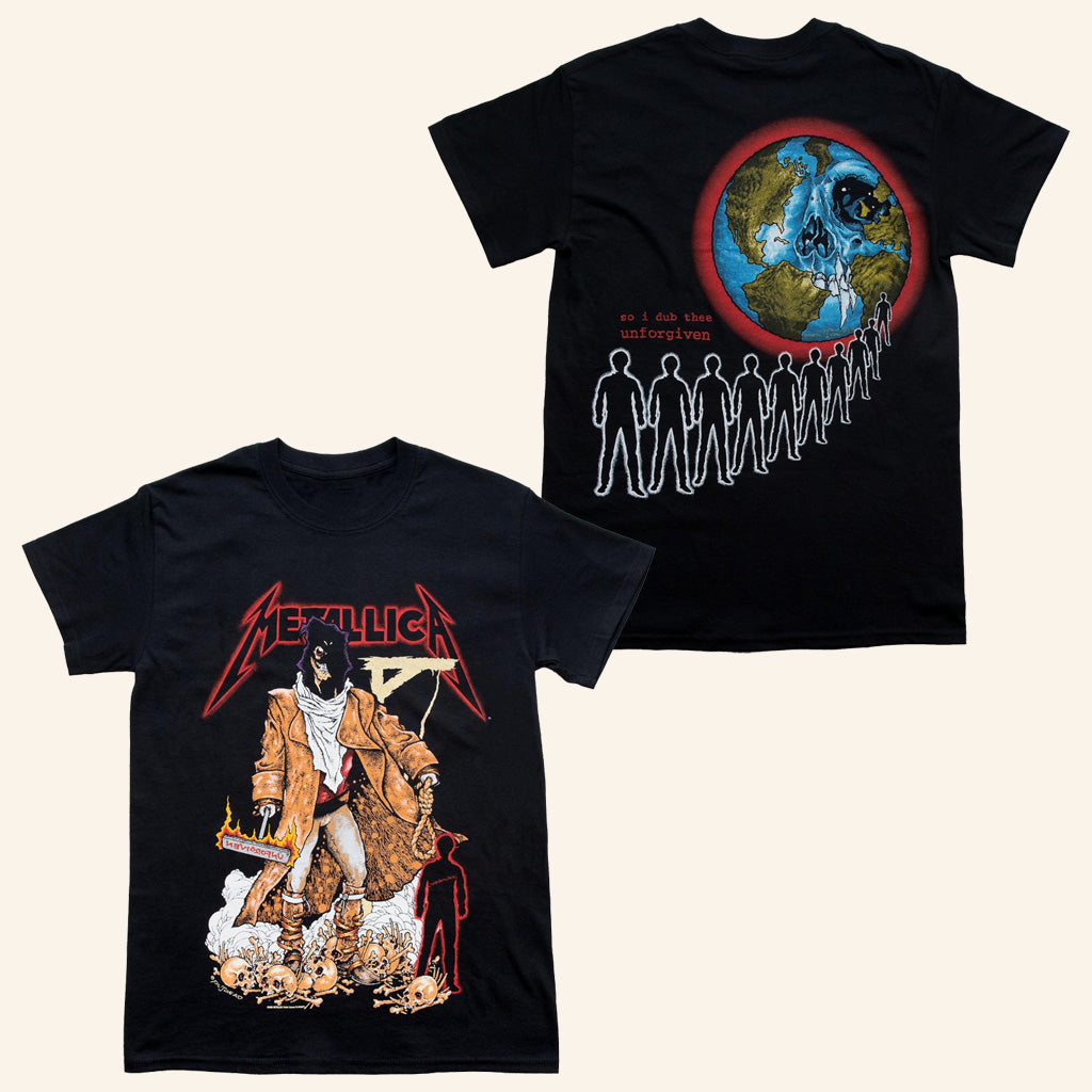 Metallica Merch The Unforgiven Executioner T-Shirt Music Lover Gifts For Him - GypsysystersGift