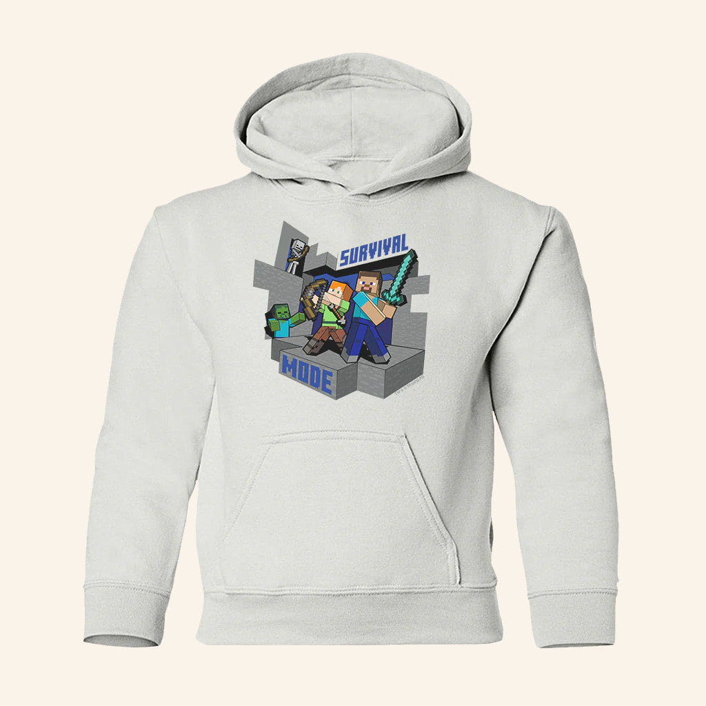 Minecraft Merch Minecraft Survival Mode Hoodie Gift Ideas For Friends - Gypsysystersgift
