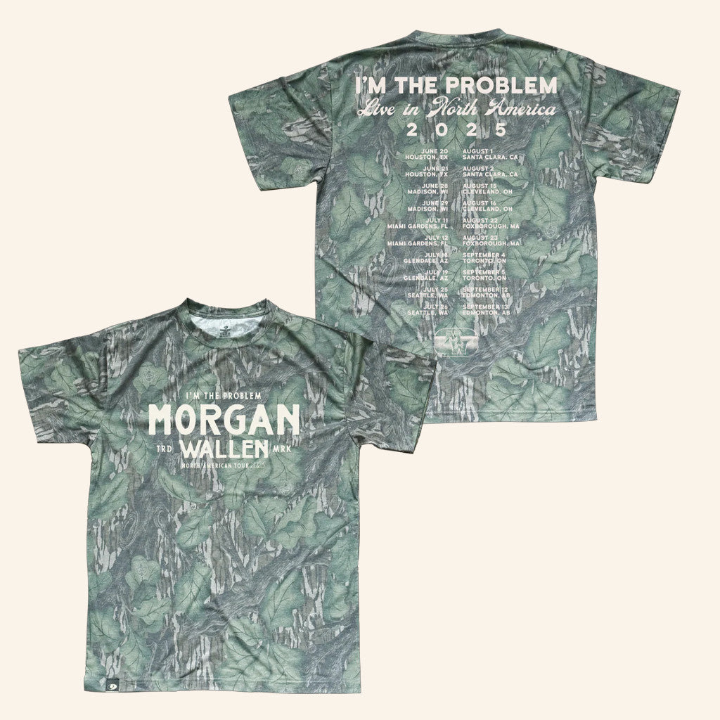 Morgan Wallen Merch I'm The Problem Tour Camo T-Shirt Christmas Presents For Music Lovers - GypsysystersGift