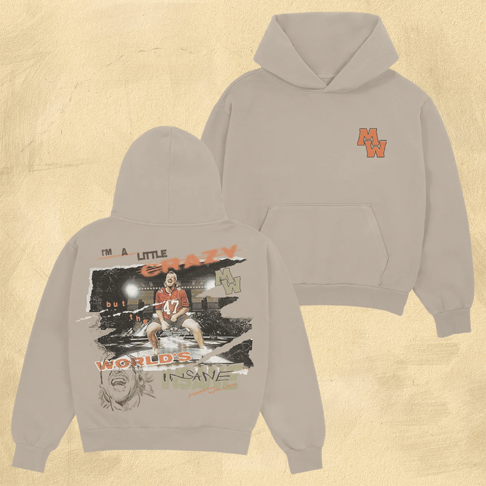 Morgan Wallen Merch Morgan Wallen Hoodie MW I'm A Little Crazy Hoodie Great Gifts For Dad - Gypsysystersgift