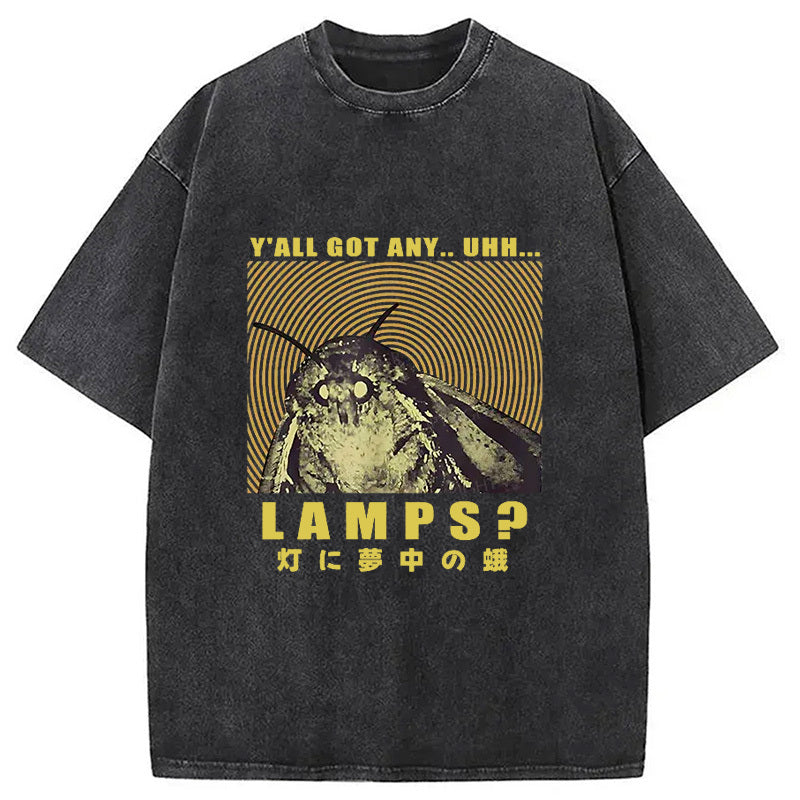 Moth Obsessed With The Light Washed T-Shirt Trendy Aesthetic Graphic Apparel Gifts For Him - Gypsysystersgift