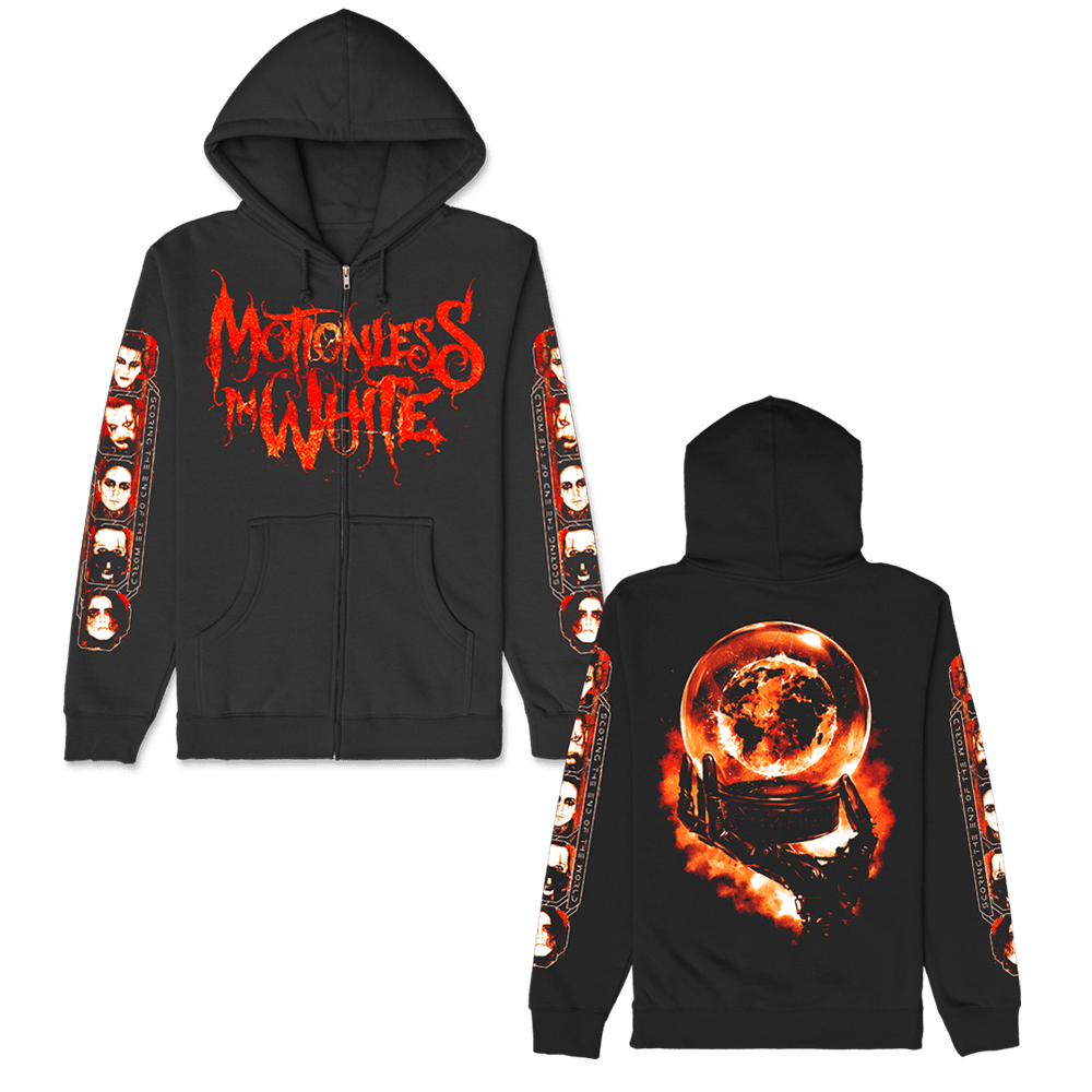 Motionless In White Merch Motionless In White Earth Embers Zip Hoodie Christmas Gift for Him - Gypsysystersgift