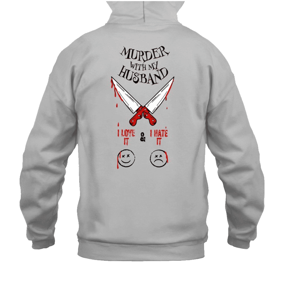 Murder With My Husband Merch Hoodie Knives Out Hoodie Hoodie Christmas Gift for Him - Gypsysystersgift