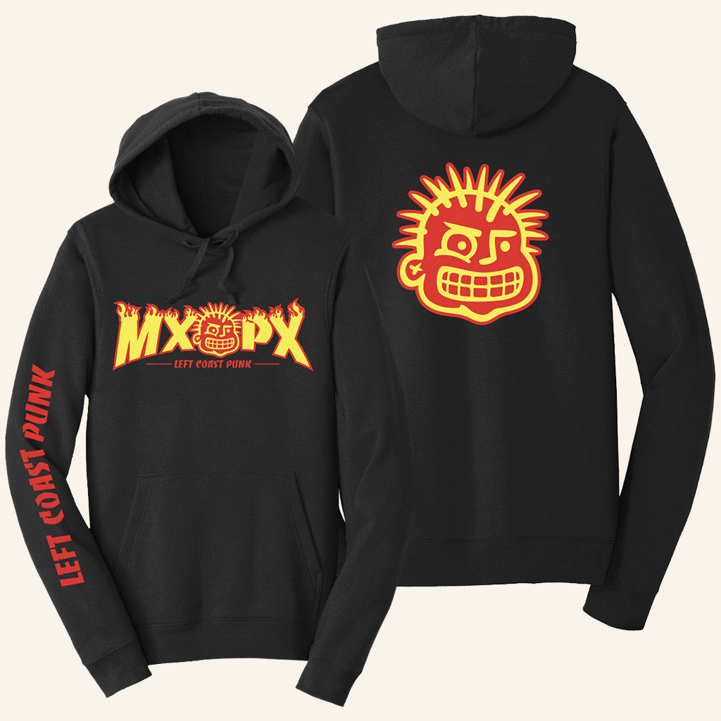 MxPx Merch Left Coast Punk Fire Hoodie Gift Ideas For Music Lovers - Gypsysystersgift