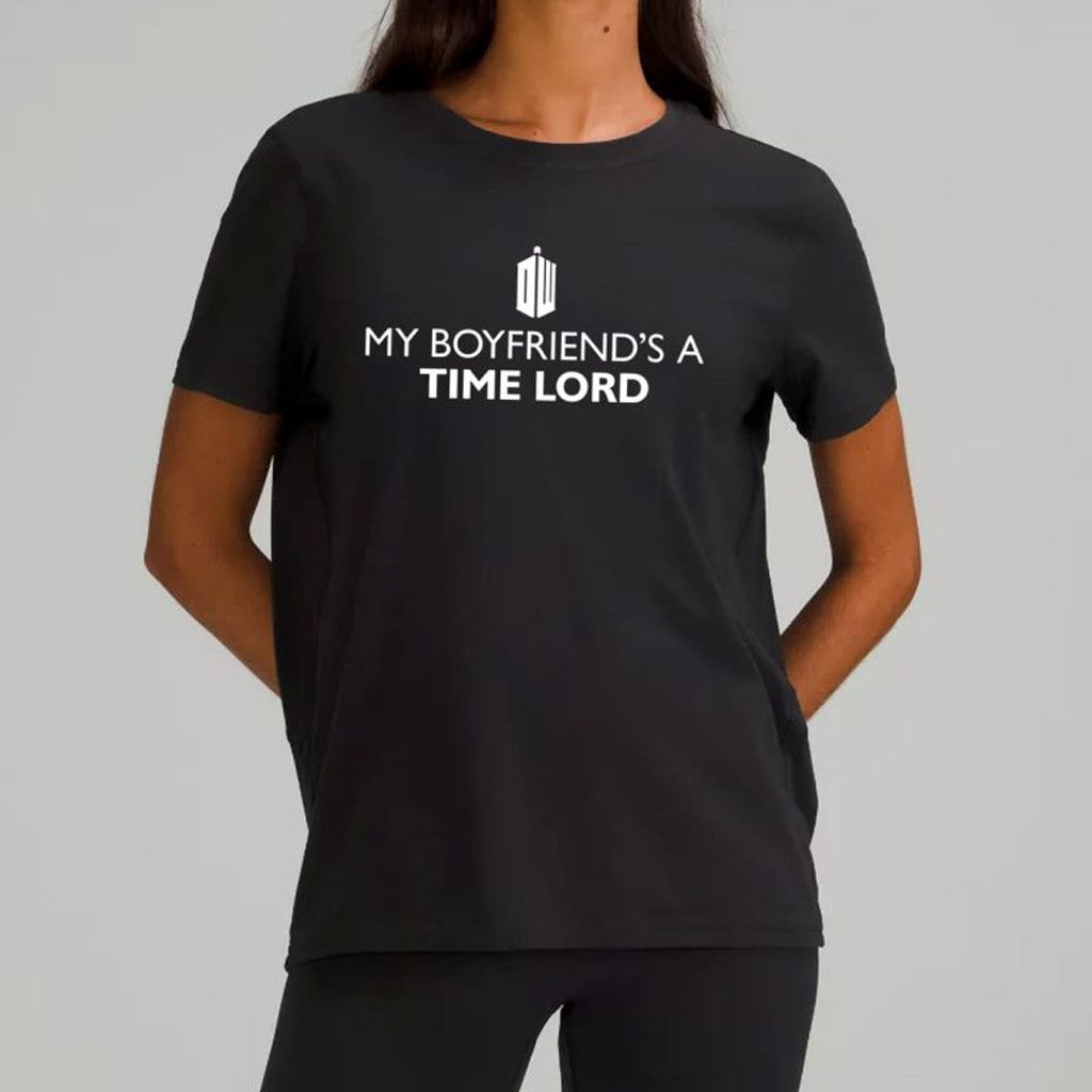 My Boyfriend's A Time Lord Shirt Christmas Gift Ideas For Her - Gypsysystersgift