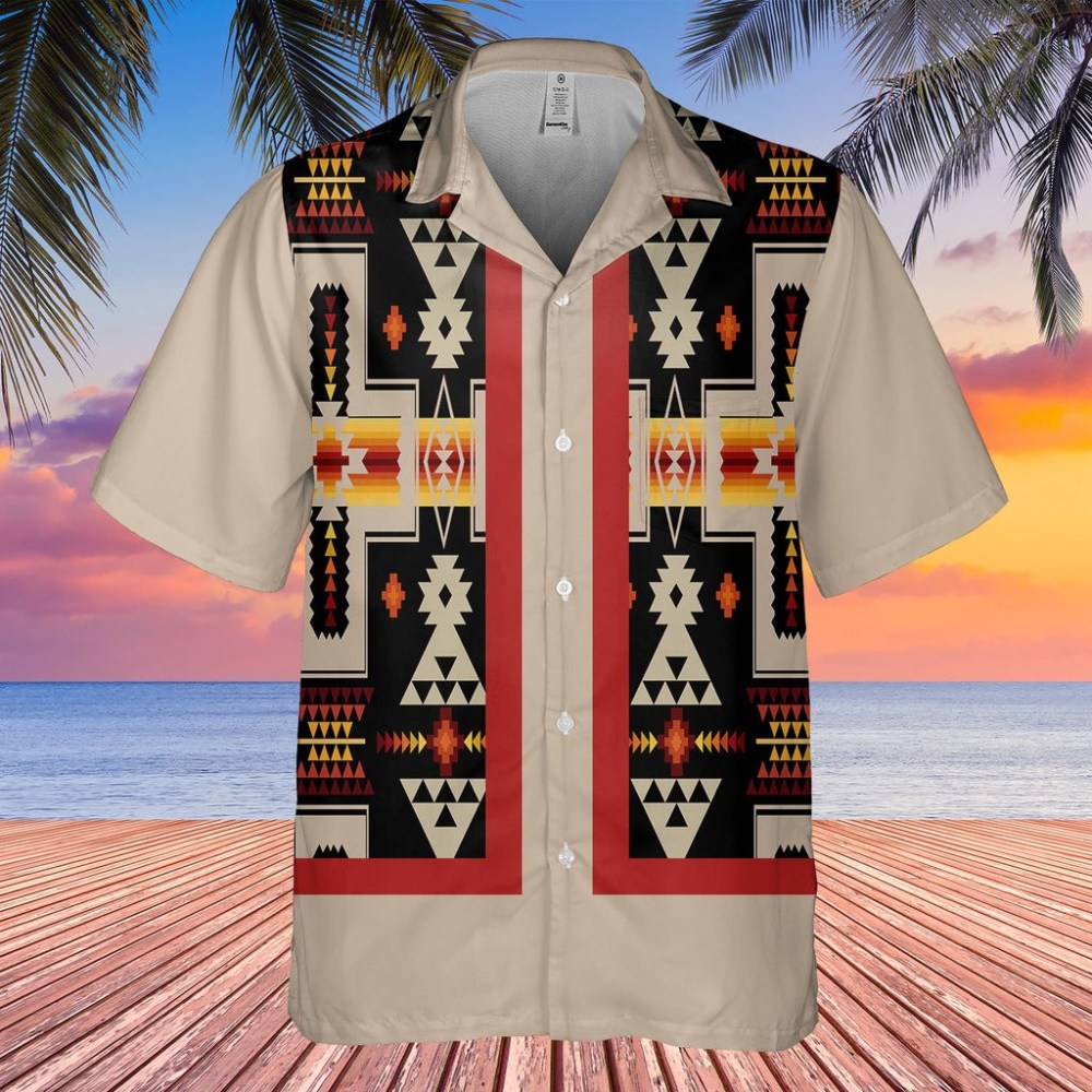 Native American Hawaiian Shirt Men's Native American Style Clothing Gifts For Him - Famerry