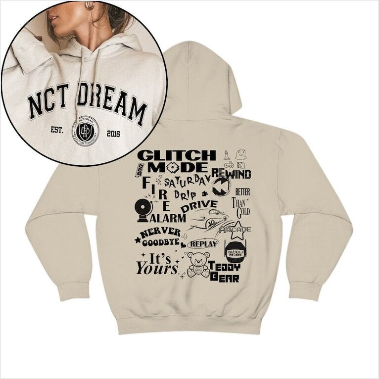 Nct Dream Glitch Mode Track List Album Hoodie Nct Dream Tour In A Dream Gifts For Her Trendy Merch - Gypsysystersgift