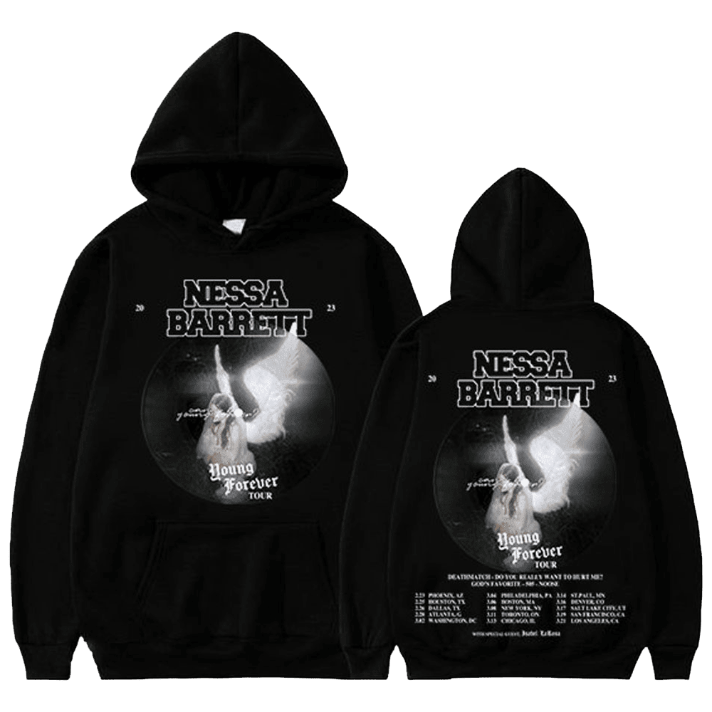Nessa Barrett Merch Nessa Barrett Young Forever Tour 2023 Hoodie Best Mothers Day Gifts - Gypsysystersgift