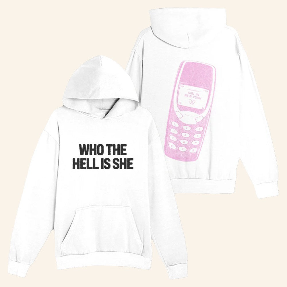 Nessa Barrett Merch Who The Hell Is She Hoodie NB Hoodie Birthday Ideas For Her - Gypsysystersgift