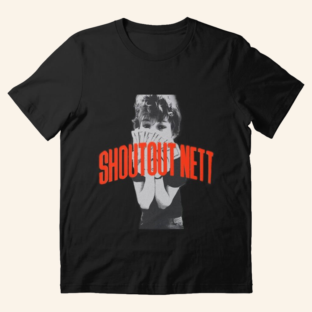 Nettspend Merch Shoutout Nett Black T-Shirt Best Gifts For Hip Hop Lovers - GypsysystersGift