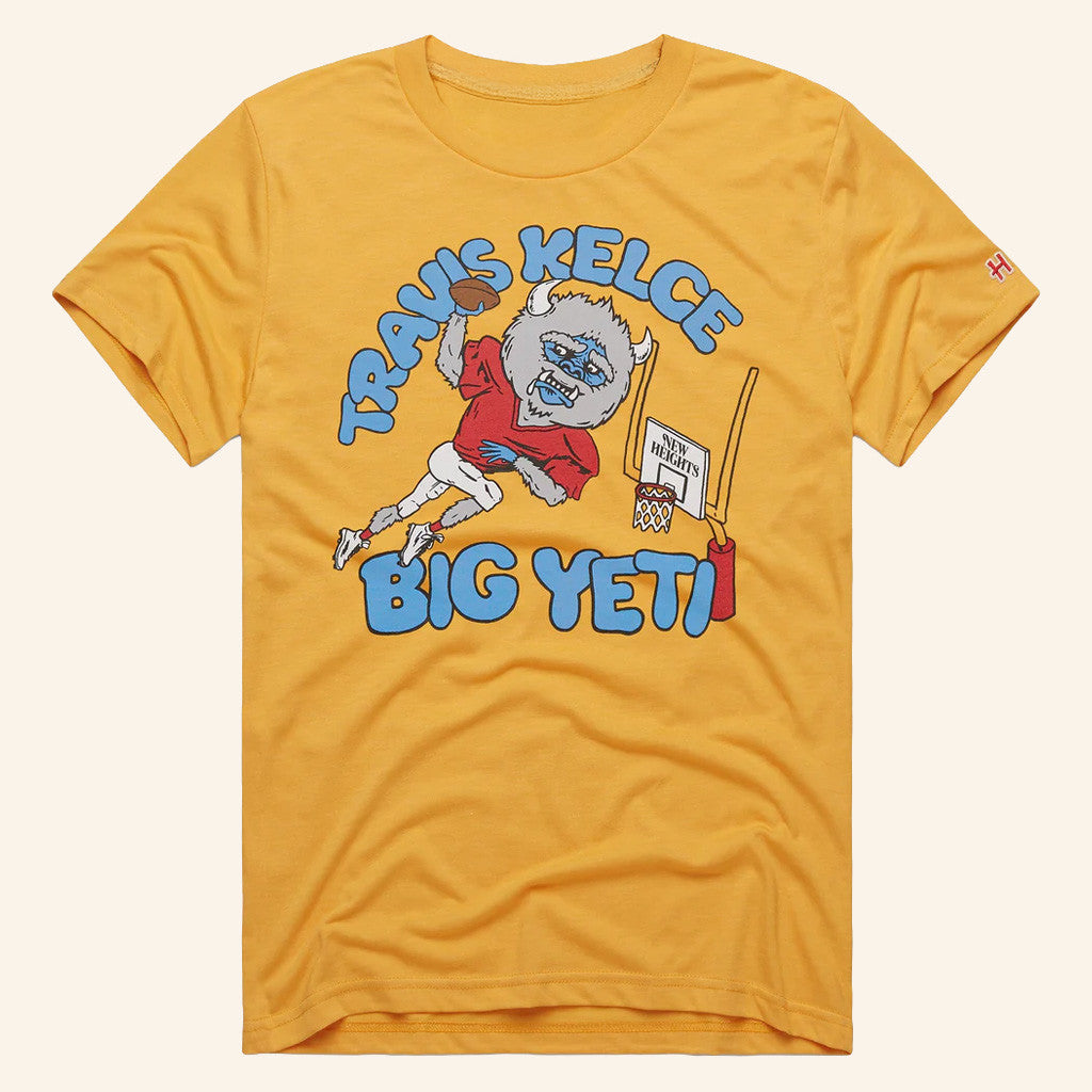 New Heights Merch Travis Kelce Big Yeti T-Shirt Gifts Ideas For Him - GypsysystersGift